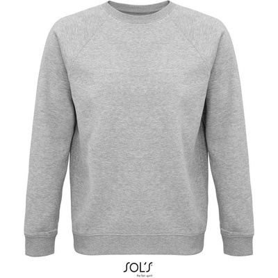 Sol's Space Unisex bio mikina sivá mel.