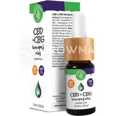 Zelená Země CBD 5% + CBG 2% konopný olej 10 ml – Zbozi.Blesk.cz