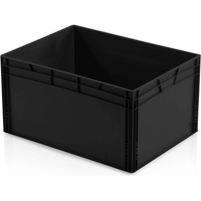 TBA Plastová ESD Euro přepravka 800 x 600 x 420 cmmm plný úchyt
