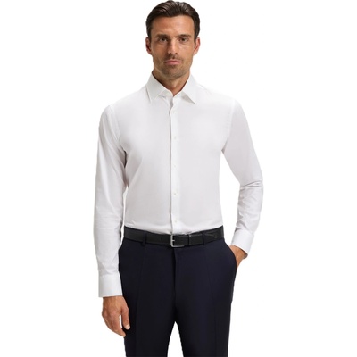 HUGO BOSS Риза с дълъг ръкав Boss Men's H Joe Kent Long Sleeve Oxford Shirt - Black