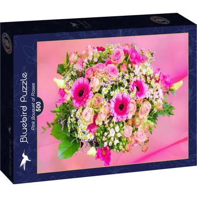 Bluebird Pink Bouquet of Roses 500 dielov