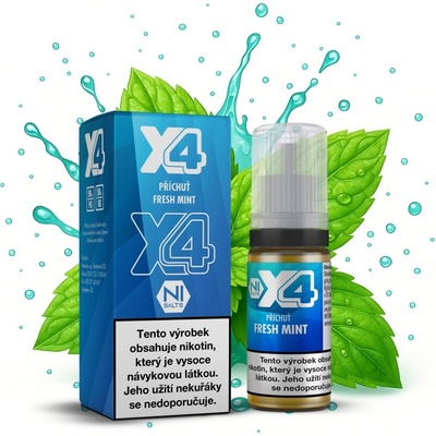 X4 Bar Juice Čerstvá máta 10 ml 20 mg