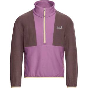 Jack Wolfskin Детски поларен пуловер Jack Wolfskin Kid's Colorblock Taunus Halfzip Fleece jumper - Vivid Orchid - размер 176 (EU) (704-5892-0617)