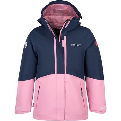 TROLLKIDS Детско 3-в-1 яке Trollkids Girl's Skanden 3in1 Jacket 3-in-1 jacket - Navy / Mauve - размер 92 (EU) (703-2826-0611)