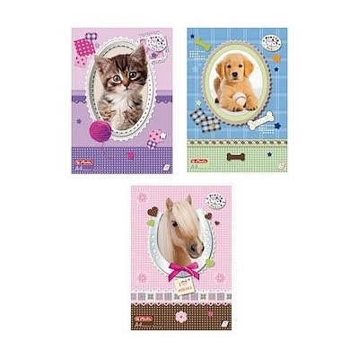 Herlitz Malířský blok A4 75 listů Pretty Pets – Zboží Dáma