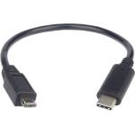 PremiumCord Адаптер USB 3.1 конектор C/мъжки - USB 2.0 конектор Micro-B/мъжки, 0, 2м (kur31-02)