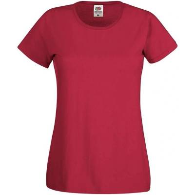 Fruit of the Loom Lady fit Red T shirt Original Fruit of the Loom