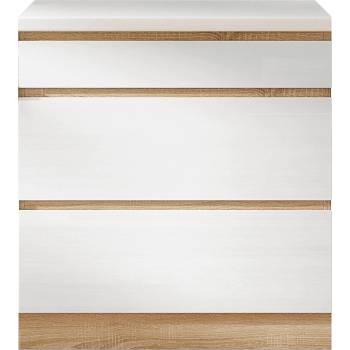 Долен шкаф Line 80 cm супер гланц бял HG