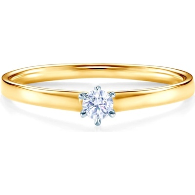 SAVICKI Годежен пръстен Savicki: двуцветно злато, диамант