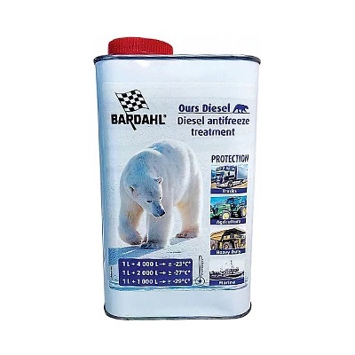 Bardahl Препарат против замръзване 1 литър - / дизел / -23°С, за 4000 литра гориво