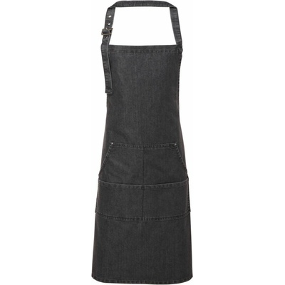 Premier PR 126 Denim zástera s trakmi black denim