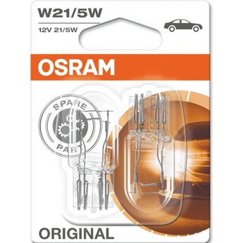 OSRAM Автомобилна крушка Osram OSR7515, 21/5W, 440/35lm, W21/5W, W3x16q, халогенна, 2 броя в опаковка (OSR7515)