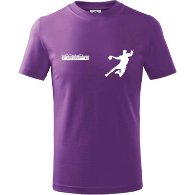 Handball sport tričko detské fialová