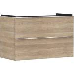 Hansgrohe Xelu Q - Шкафче за умивалник, 63x98x50 см, 2 чекмеджета, естествен дъб/матово бяло 54033700 (54033700)