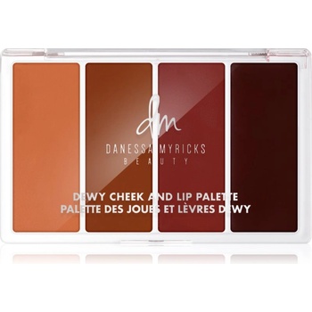 Danessa Myricks Beauty Dewy Cheek & Lip Palette мултифункционална палитра за лице цвят Dew It Undercover 25 гр