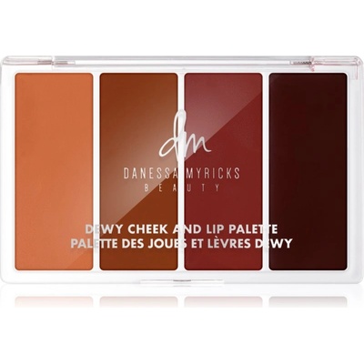 Danessa Myricks Beauty Dewy Cheek & Lip Palette мултифункционална палитра за лице цвят Dew It Undercover 25 гр