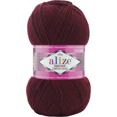 Alize Příze Superwash Comfort - 578 bordo