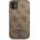 GUESS Гръб Guess 4G Saffiano Double Card Case за iPhone 11 - Кафяв