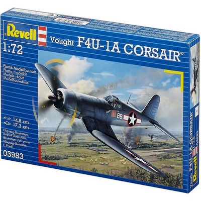 Revell slepovací model Americký stíhací letoun F4U-1D Corsair 1:72 – Zboží Mobilmania