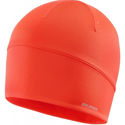 Salomon Active beanie M LC2304400 cherry tomato/reflective silver