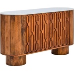 Premier Housewares Скрин от масивно манго в естествен цвят 140x75x45 cm Torcino - Premier Housewares (5529908)