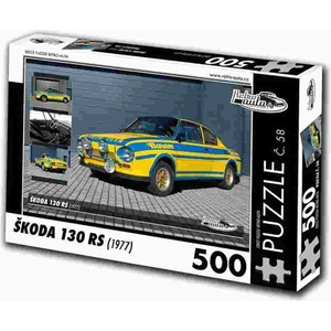 Retro cars - Puzzle Škoda 130 RS II (1977) - 500 piese