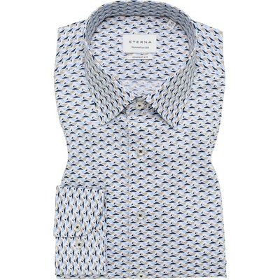 Eterna Modern Fit pánska vzorovaná bavlnená non-iron košel'a