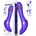 Action Rayden Detachable Rotating Beads Vibrator with Pulsation Purple