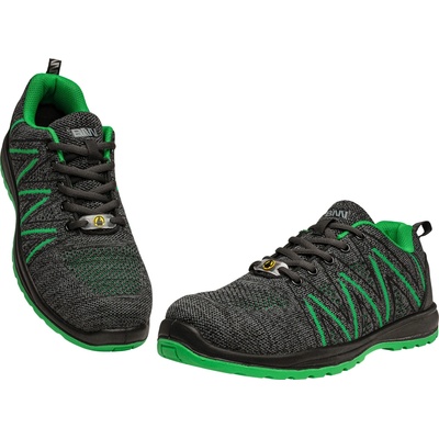 Bennon KNITTER S1 ESD GREEN LOW polobotka černá/zelená