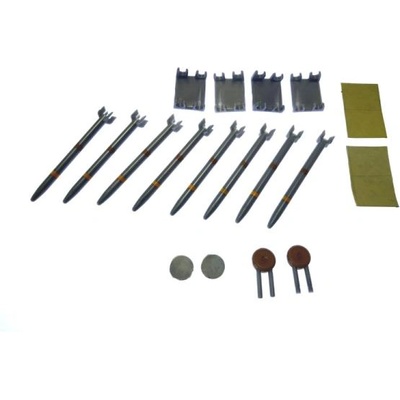 ASTRA Полумащаби на ракети с носачи (4 носача по 2 ракети)