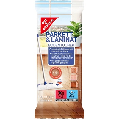 G&G Speciální vlhčené ubrousky na parkety a laminát 15 ks
