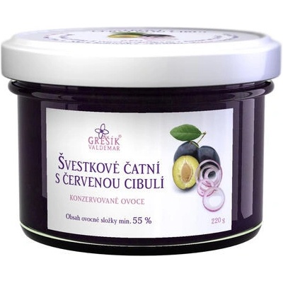 Grešík Švestkové čatní s červenou cibulí 220 g