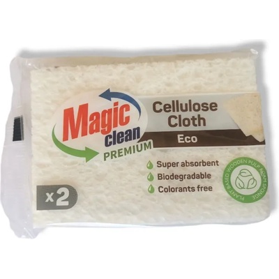MAGIC CLEAN Premium целулозна гъба, 2 броя