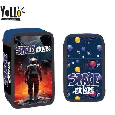 S-Cool Несесер с 3 ципа YoLLo SPACE 38 части
