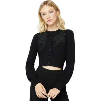 KILLSTAR дамски пуловер (топ) KILLSTAR - Viper - Black/Green - KSRA012896