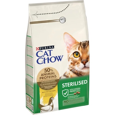 Cat Chow 2x1, 5кг Adult Special Care Sterilised Cat Chow, суха храна за котки
