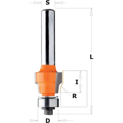 CMT Orange Tools CMT C907 Fréza zaoblovací vydutá - R0,4 D12,7x9,5 S=8 HW