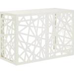 vidaXL Покритие за климатик Бяло 90 x 40 x 60 см Стомана (8014151)
