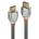 Lindy LNY-37873 : : Кабел HDMI 2.0 Cromo Line, 4K, 60Hz, 28 AWG, сив, 3.0 м