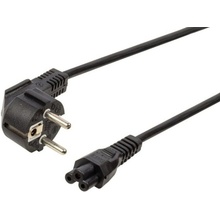 PremiumCord Kabel síťový 230V k notebooku 1m, trojlístek "Mickey Mouse" kpspt1
