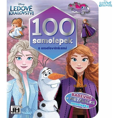 100 samolepiek s omaľovánkami Ľadové kráľovstvo