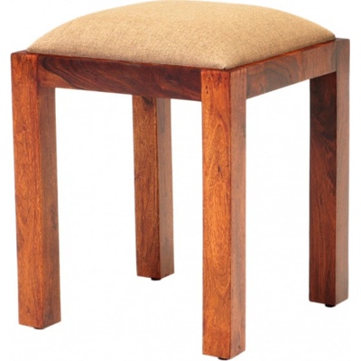 indickynabytok.sk - Taburet Rami s poťahom 40x45x40 indický masív palisander