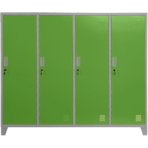 Carmen Метален шкаф Carmen CR-1604-4 JZ - сив / зелен