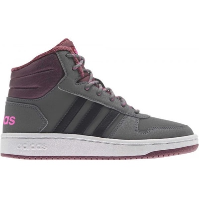 adidas hoops MID 2.0 K šedá černá růžová – Zbozi.Blesk.cz