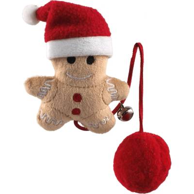 Magic Cat Winter Tale medovníček s brmbolcom a rolničkou 26 cm