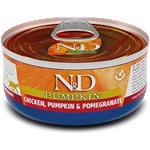 N&D N&D Pumpkin Cat Chicken, Pumpkin & Pomegranate - пълноценна храна за котки с пиле, тиква и нар