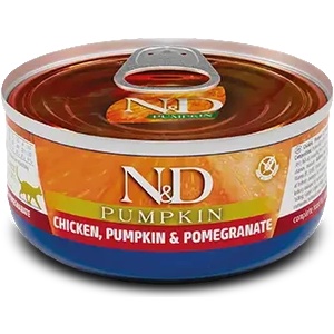 N&D N&D Pumpkin Cat Chicken, Pumpkin & Pomegranate - пълноценна храна за котки с пиле, тиква и нар
