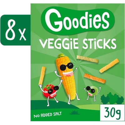 Goodies zeleninové tyčinky 8 x 30 g