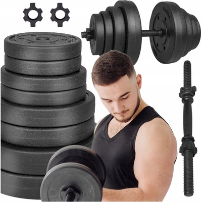 Springos Regulovatelné bitumenové činky 1 x 20 kg