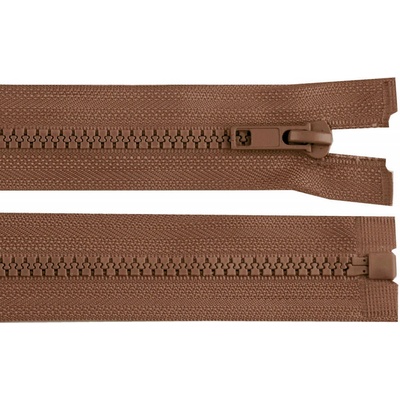 Prima-obchod Kostěný zip No 5 délka 45 cm bundový, barva 299 hnědá
